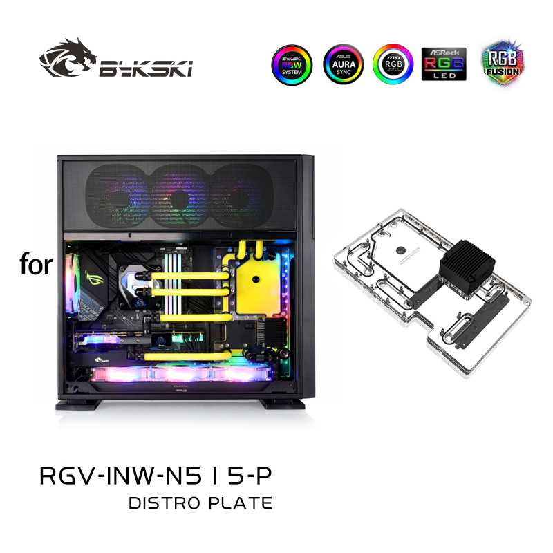 Distro Plate Ddc Pump Combo - Płyta rozdzielcza akrylowa Bykski do obudowy