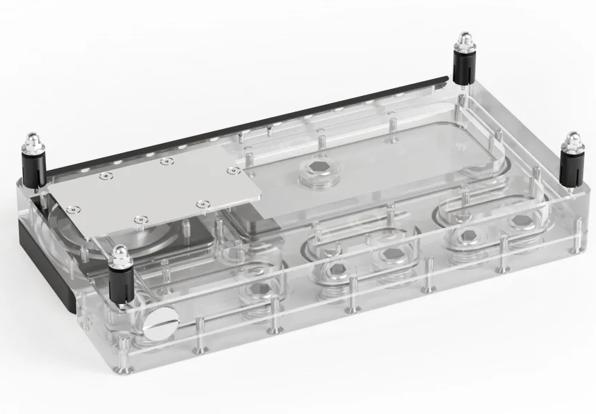 Integrated Pump Reservoir Distro Plate - Alphacool Core Distro Plate 240 Lewa