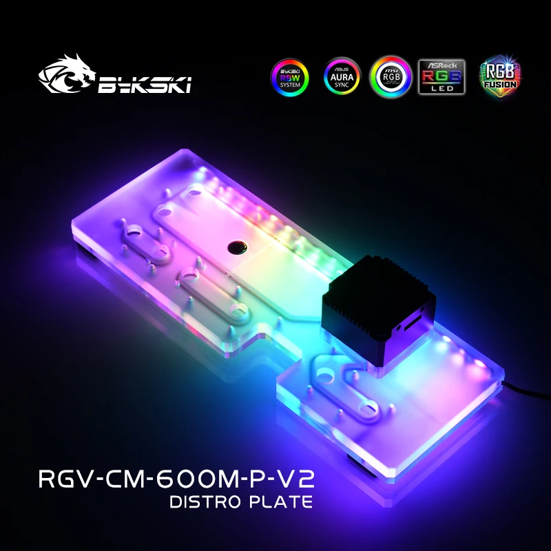 Distro Plate Ddc Pump Combo - Płyta rozdzielcza / zbiornik akrylowy Bykski