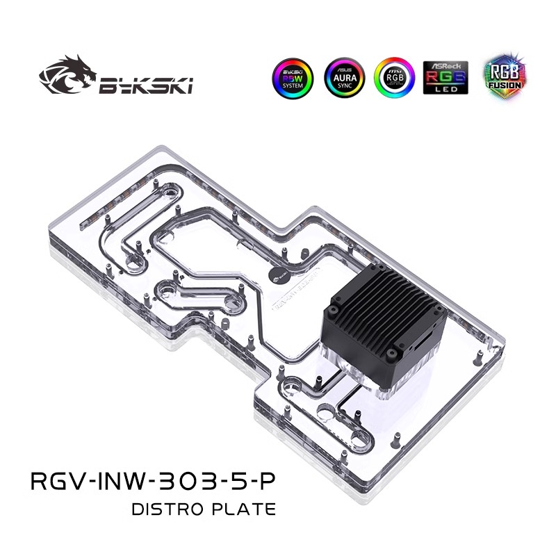 BYKSKI Akrylowa płytka wodna d – Distro Plate Ddc Pump Combo recenzja i cena